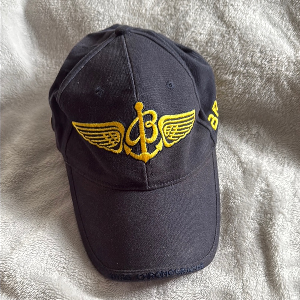 Breitling Black Cap with Yellow Logo